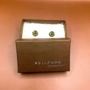 Silpada Green Stud Earrings